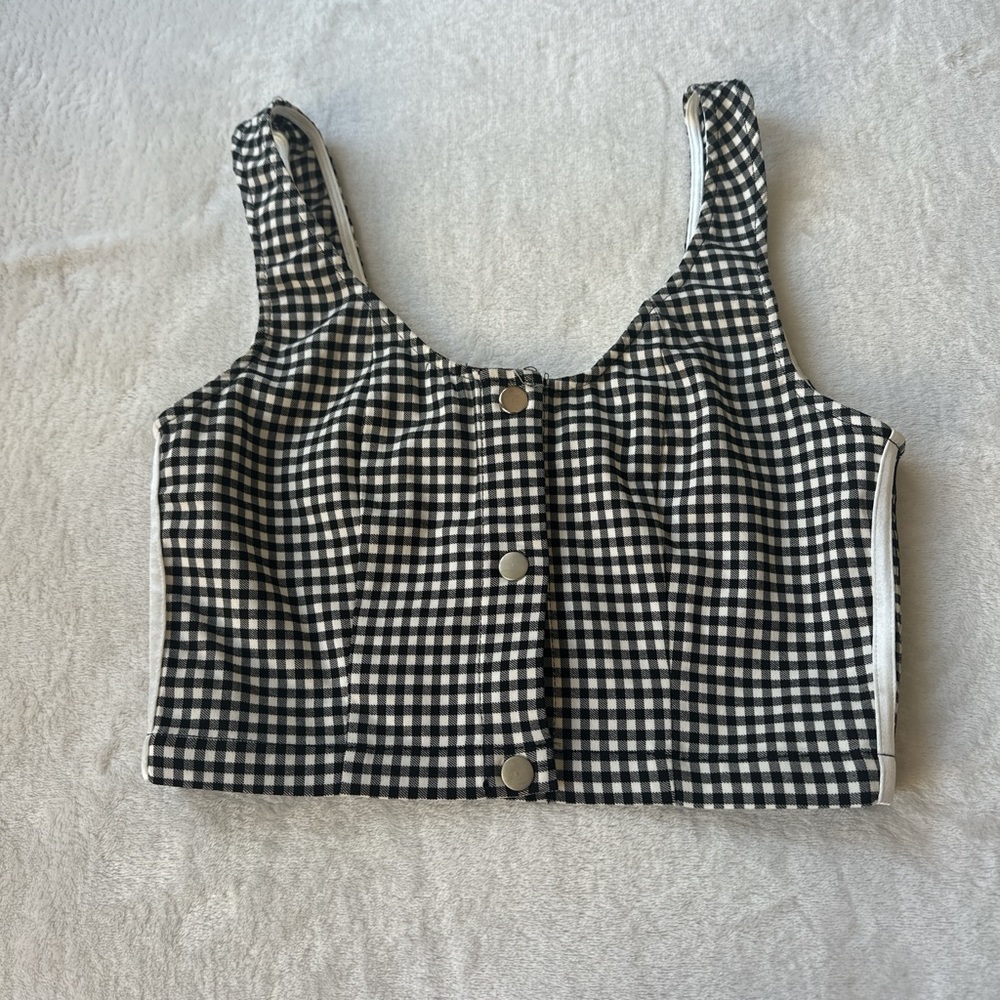 Gigham crop top
